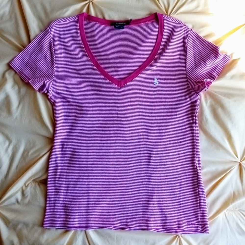 Stripped Pink Ralph Lauren T-shirt